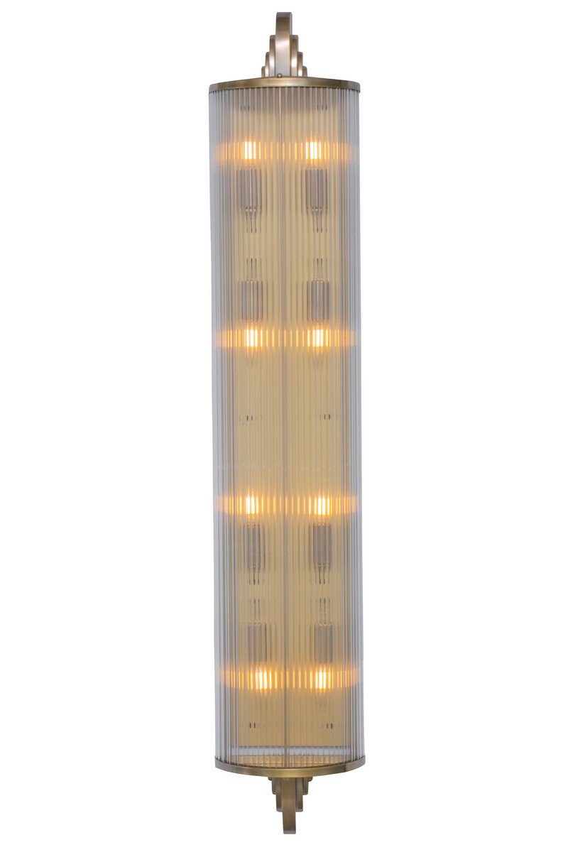 Petitot falikar II/4., exkluzív, kézzel készített  sárgaréz lámpa Art deco, Art deco stílusban